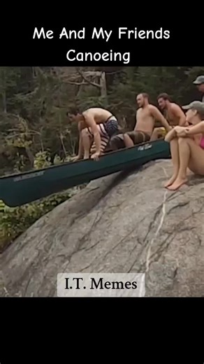 Canoeing with Friends #fyp #canoe #fail #water #nature