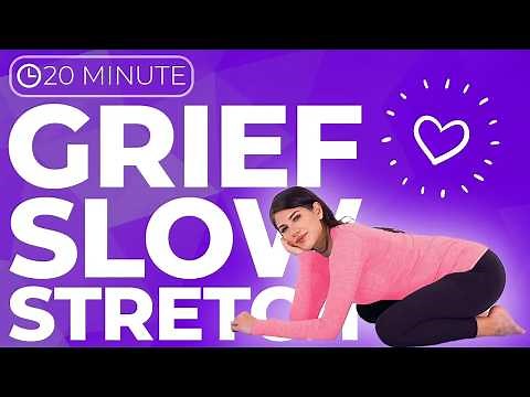 20 minute Yoga for Grief | Slow Stretch Legs, Hips & Low Back