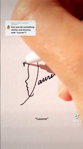 L name signature idea! Lauren signature design