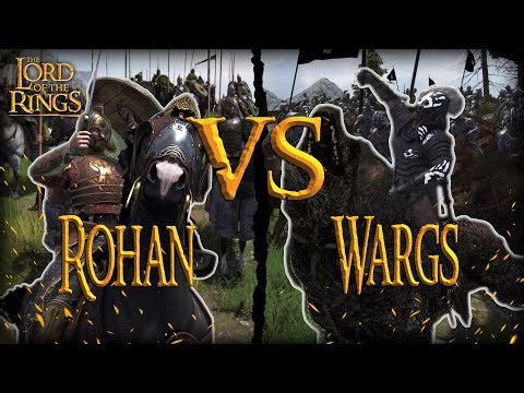 Riders of Rohan vs Isengard Wargs | Mount & Blade 2: Bannerlord LOTR Mod | Lord of the Rings