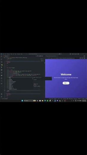 Stop Using Boring Page Transitions! Try This Liquid Effect 🛑💧
