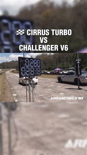 Cirrus 2.4 Turbo vs Challenger V6 #arrancones #ArranconesMx