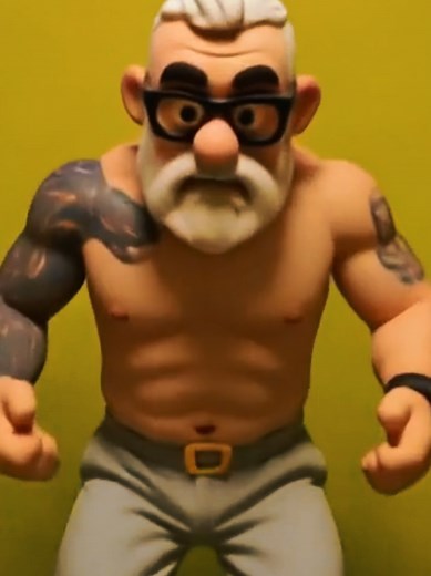 When your claymation doppelgänger has more glow-up potential than you do in real life... 😅 Guess I've found my true calling! #ClaymationLife #BetterInPlasticine