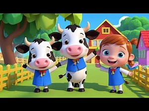 Cow and Friends Graduate School 🎓🐮, 3D Animated Nursery Rhyme, Fun Learning Song for Kids