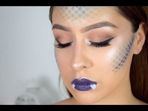 Evil Mermaid Sea Creature Makeup ♡ Siren Halloween Tutorial