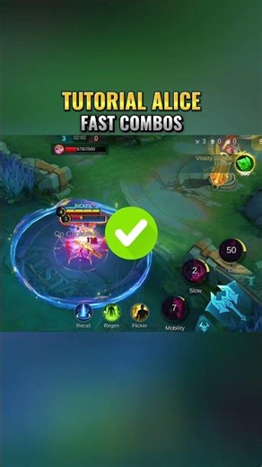 Tutorial Alice Mobile Legends | Fast Combos #mobilelegends
