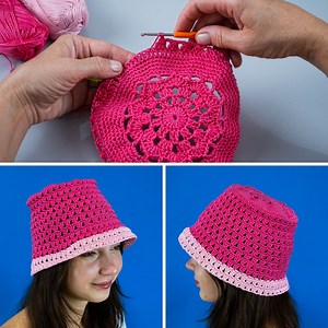 Crochet bucket hat with easy pattern detailed tutorial! | Miarti - Crochet and Knitting