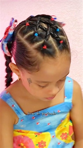 🌽🎀 Beautiful, Easy, and Quick Kids' June Festival Hairstyle! ✨💖