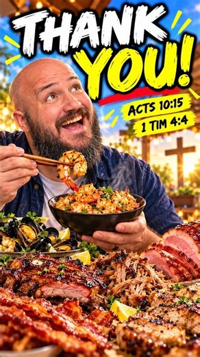 Why Christians Can Eat Pork & Shrimp Now 😂 | Acts 10:15 + 1 Timothy 4:4