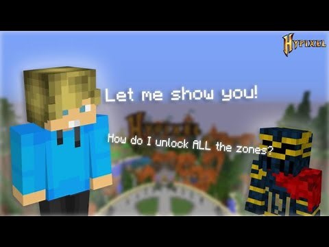 How to unlock ALL zones in the NEW Hypixel lobby