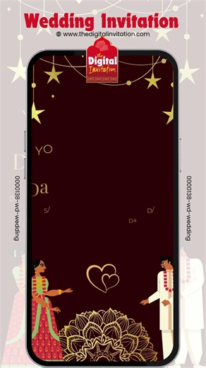 Wedding Digital Invitation | Online Video Card Maker