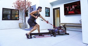 The @litmethod strength machine is a rower, reformer, and resistance-band training-system hybrid that fits in your living room.
