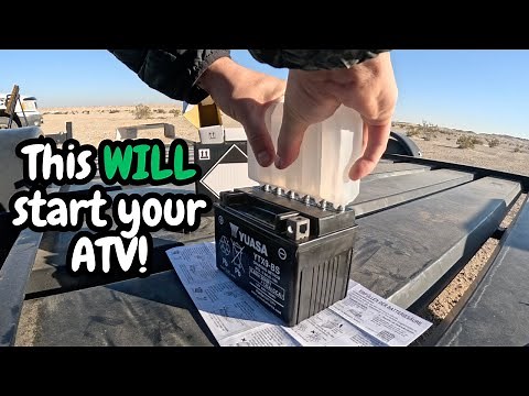 How to Install Dry Electrolyte ATV Battery | Yuasa YTX9-BS