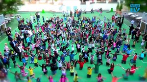 Vidéo Puteaux: Flash mob à l'école Jean Jaurès
