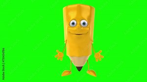 2d normal idle crude pencil