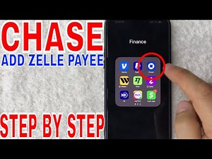 ✅ How To Add Chase Zelle Payee Recipient 🔴
