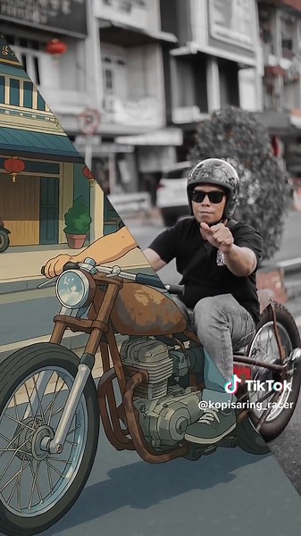 CHOPPER ANIME #kustomkulture #kustomkultur #motorchopper #vanguard #chopperlife #fyp #chopperlife #ghibli #ghiblistudios #custommotorcycle