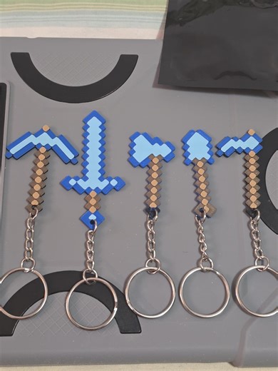 Minecraft Keychain - Etsy