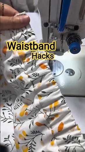 How to Sew an Elastic Waistband Like a Pro | Easy Pants Waistband Sewing Tutorial #shortsfeed #sew