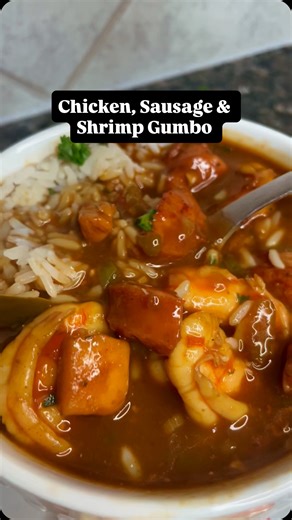 Since tomorrow is National Gumbo Day, I thought I’d show you all how to prepare a simple Gumbo using my Pre Packaged Gumbo Roux. Of course you can make your roux from scratch but not everyone know how or simple may be looking for an easier alternative. Feel free to omit where you see fit! Products used from my collection were 👇🏾 Gumbo Roux Mix Chicken Seasoning Salt Free Creole Shrimp Bouillon is also available on my website under the “Groceries” tab www.brasscuisinespices.com 310 McKeever Rd