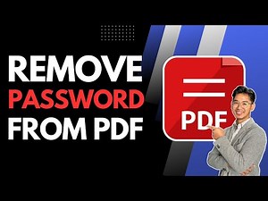 How To Remove Password From PDF File - Easy Solution | HTG