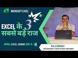 3 Excel Tips and Tricks in Hindi for Beginners By Raj Singh Microsoft Excel Trainer