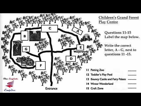 IELTS Listening Map with Answers and Script - Children’s Grand Forest Play Centre