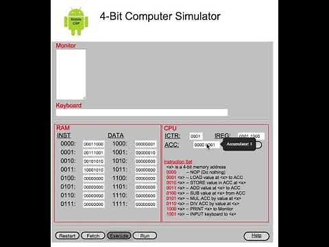 4-bit Computer Simulator