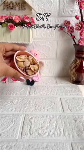Beautiful Sunflower Craft from Pistachio Shells