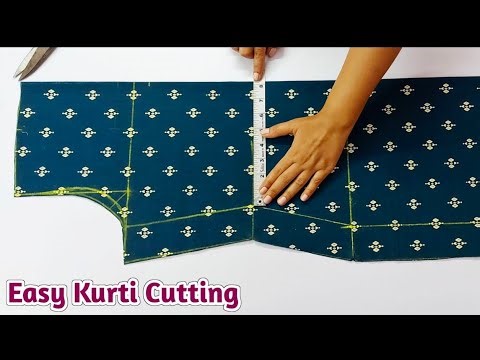 Kurti/Suit Cutting and Stitching Step by Step/Easy Kurti Cutting for Beginner with Useful SewingTips