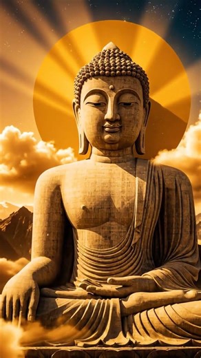 Devotional realism, monk in prayer under divine glow