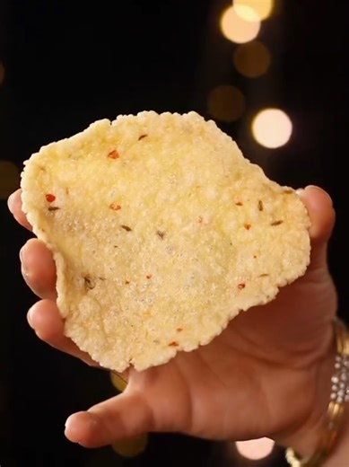 Crispy Potato & Semolina Papad - Easy Puff Snack Recipe