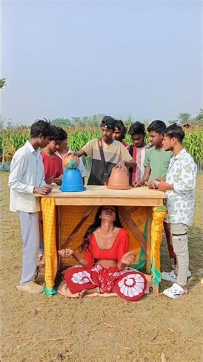 Look, brother, the girl is earning money by dancing under the table.