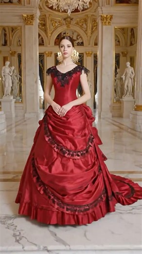 Victorian Bustle Ball Gown Women Historical Vintage Party Dress Renaissance Edwardian Costume