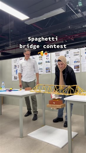 Best Spaghetti Bridge Design for Architecture Contest