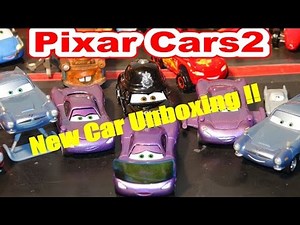 Pixar Cars 2 New Car Unboxing , Holly Shiftwell with Screen, with Lightning McQueen, Mater, Finn McM