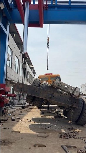 Bent Truck Frame Straightening Process!