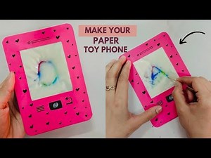Diy magical paper phone✨ | Make your paper toy phone at home | paper phone craft