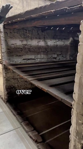 Sleeping arrangements in the barracks of Auschwitz-Birkenau 💔🥺 #holocaust #history #hell #auschwitz #learnontiktok #auschwitzbirkenau #concentrationcamp #sleeping #beds #neveragain #neverforget #barracks