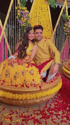 Haldi ceremony💛#Haldi #HaldiCeremony #HaldiFunction #HaldiVibes #HaldiMoments #HaldiGlow #balleballe