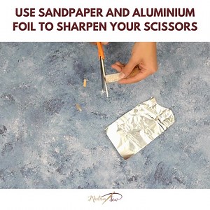 Found this amazing hack to sharpen scissors... Try and let us know in the comments if you find it useful! | Madam Sew