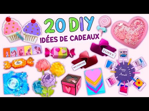 20 IDÉES DE CADEAUX DIY - CADEAUX FAITS MAIN - CARTE CADEAU D'ANNIVERSAIRE - CADEAU BFF