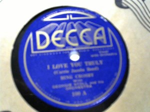 Bing Crosby With Georgie Stoll And His Orchestra - I Love You Truly / Just A-Wearyin' For You
