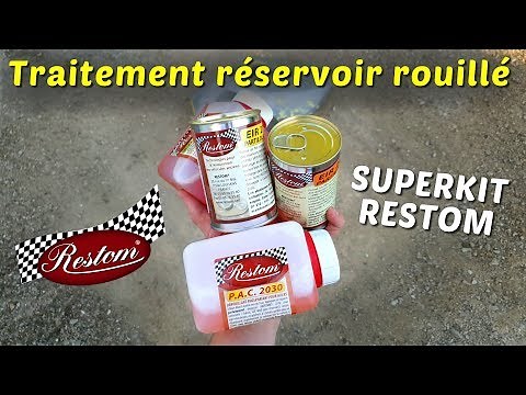 TUTO : traitement RÉSERVOIR ROUILLÉ avec le kit RESTOM ⛽