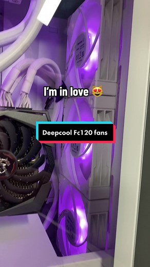 😮‍💨 Honestly these fans are amazing for the price! #deepcool #fans #pc #fc120 #techtok #phoenixtech