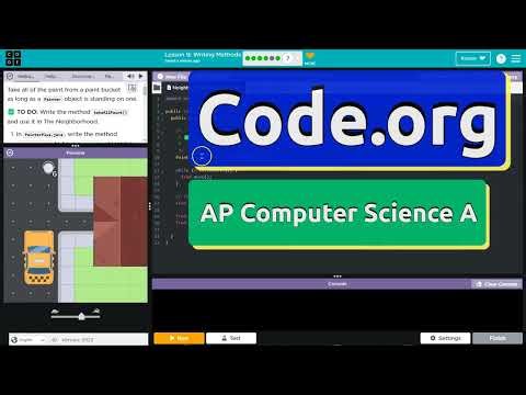 Code.org Lesson 9.7A Writing Methods | Tutorial with Answers | Unit 1 CSA
