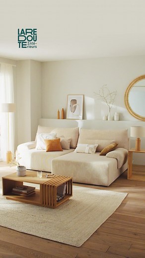 La Redoute on Instagram: "Le canapé origami Maona fait partie de notre collection Les Ingénieux. Des créations pleines d’idées pour rendre la vie plus simple et le quotidien plus beau.​💡⁣ ⁣ Volume généreux, grande profondeur d’assise et revêtement velours... Maona assure confort et convivialité.​💛​🛋️⁣ ⁣ Référence : ​⁣ Canapé convertible velours côtelé, Maona : 557822112​⁣ ⁣ Retrouvez toute la gamme sur l’app La Redoute 📱​⁣ ⁣ ​⁣ #decoration #laredouteinterieurs #deco #ingénieux #homedecor #st