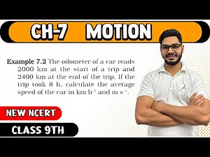 Example 7.2 | Motion Class 9th Science New NCERT | By Rajeev Kumar |