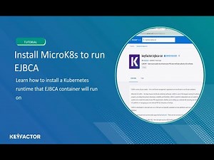 Install Kubernetes MicroK8s runtime to run EJBCA container