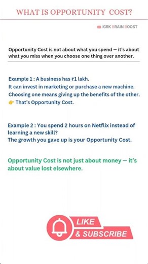 Opportunity Cost Explained | Must-Know Concept for Students 📚|